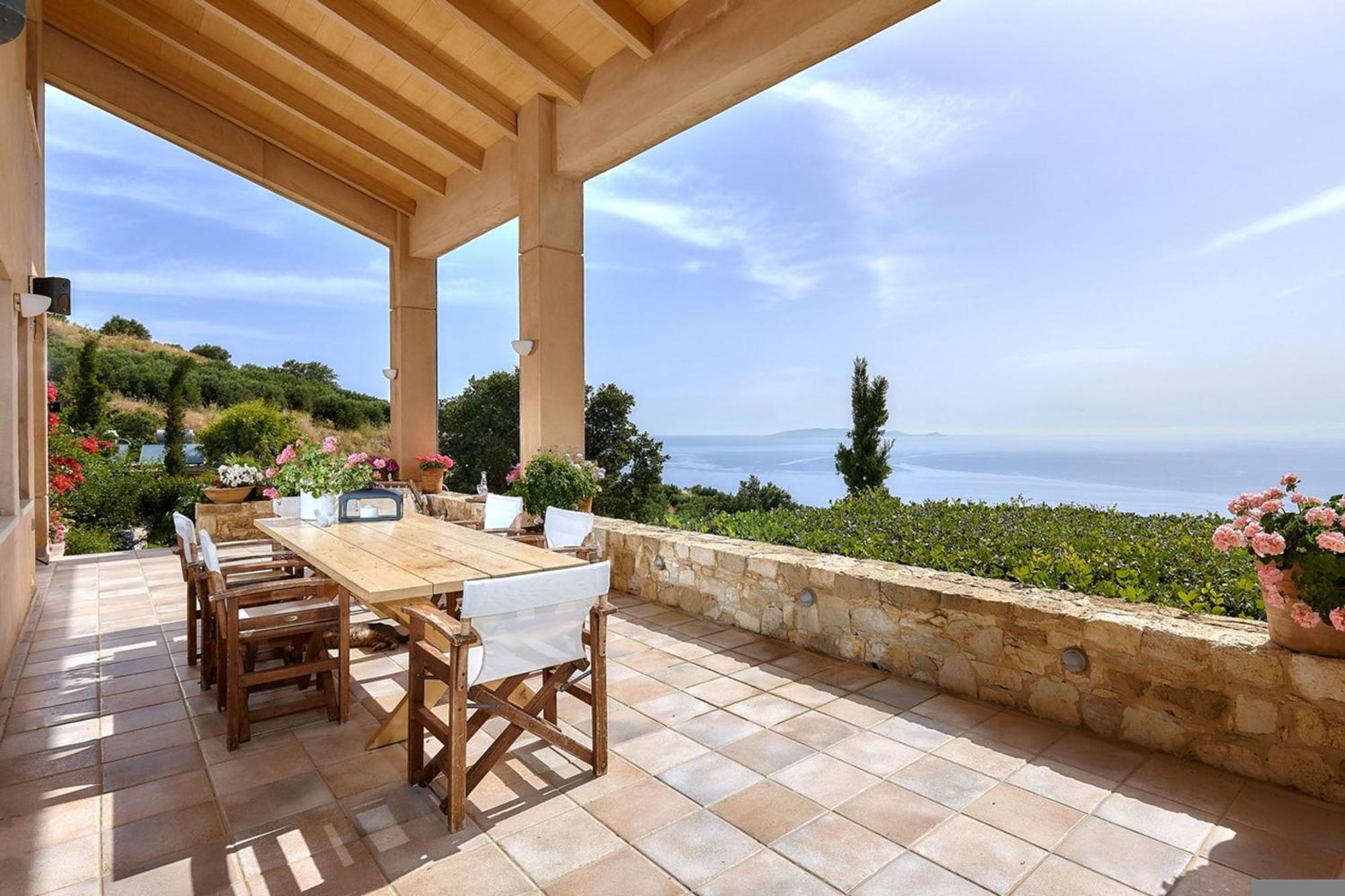 Villa Vollard With Amazing View Pool Iráklio Kültér fotó